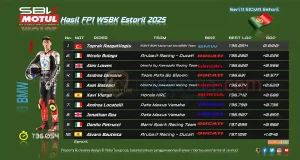Hasil FP1 WSBK Estoril 2025