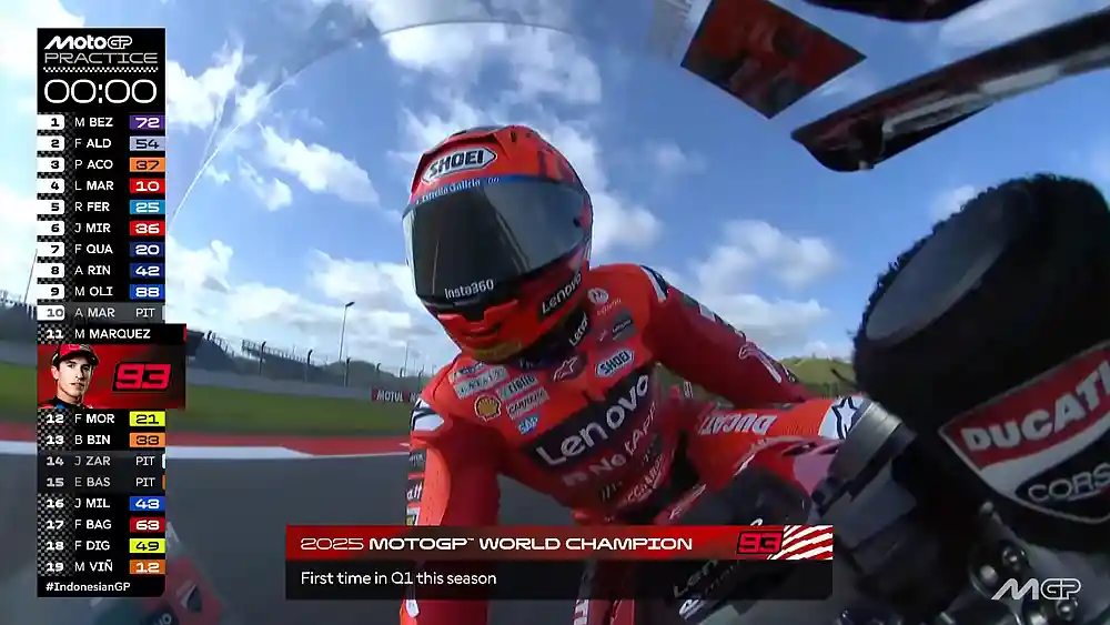 Hasil Practice MotoGP Indonesia 2025 2 Hasil Practice MotoGP Indonesia 2025