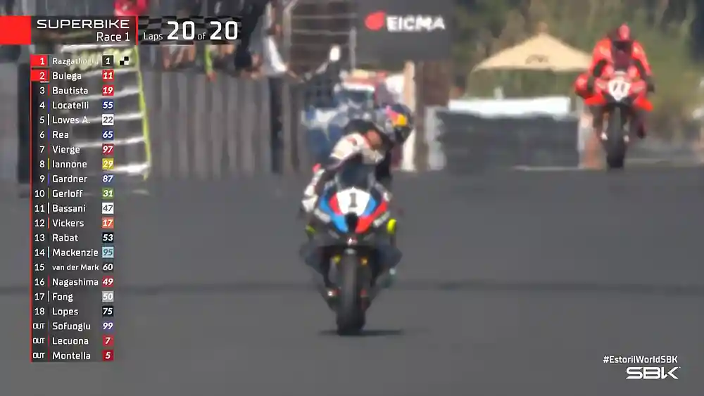 Hasil Race 1 WSBK Estoril 2025