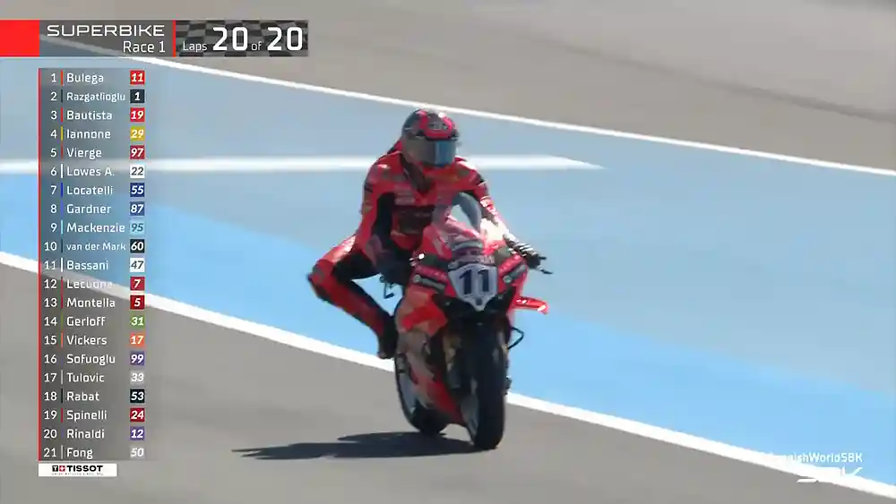 Hasil Race 1 WSBK Spanyol 2025: Nicolo Bulega Menang 1 Hasil Race 1 WSBK Spanyol 2025