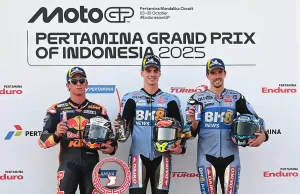 Hasil Race MotoGP Indonesia 2025 - Podium MotoGP Mandalika
