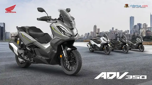 Honda ADV350 Matte Coal Black Metallic, Iridium Grey Metallic dan Matte Pearl Cool White
