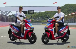 Meluncur Pas MotoGP Indonesia 2025! Honda CUV e: Spesial Edisi Tim Balap Honda