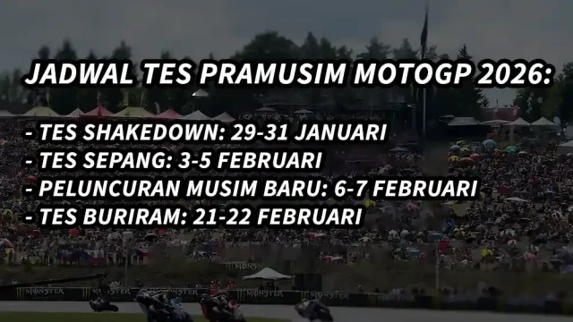 Jadwal Tes Pramusim MotoGP 2026 Jadwal Tes Pra-musim MotoGP 2026