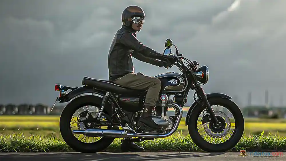 Harga Rp 155 Jutaan, Kawasaki Meguro K3 Gaya Klasik Ala JDM Tampil Elegan 1 Kawasaki, Meguro K3, Kawasaki Meguro K3, motor klasik, retro