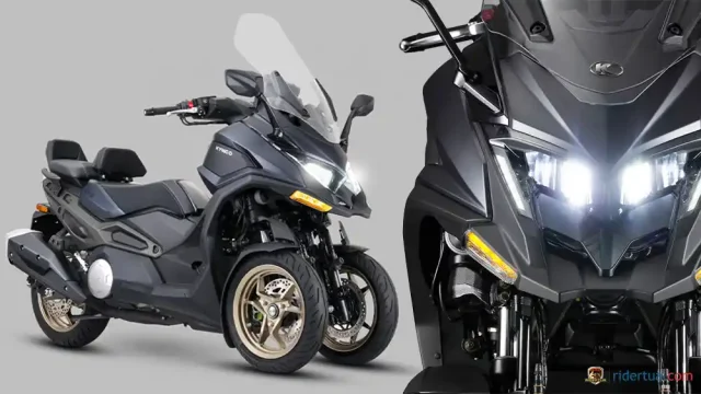 Garpu Depan Canggih! Kymco CV3 575 Motor Matik Roda Tiga Segera Dirilis