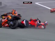 Luca Marini Crash : Itu Salah Saya, Saya Terlalu Ragu-ragu Saat Menyerang Pol Espargaro Luca Marini Crash