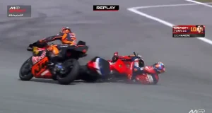 Luca Marini Crash