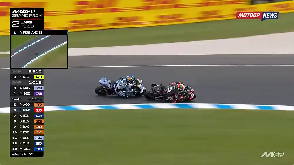 Marco Bezzecchi : Tak Menyangka Bisa Podium 2 Marco Bezzecchi - Alex Marquez