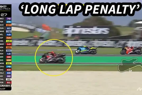 Marco Bezzecchi Long Lap Penalty