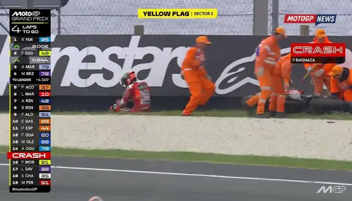 Pecco Bagnaia - Crash