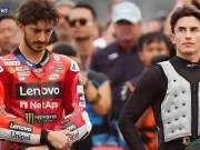 Pecco Bagnaia Kesal : Saya Tidak Ingin Menjadi Bagian dari Permainan Ini Lagi Pecco Bagnaia - Marc Marquez
