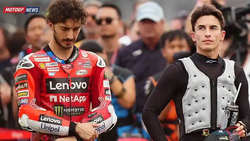Loris Reggiani Hujani Kritik: Marc Marquez Kurang Hormat, Bagnaia Tersesat, dan Quartararo Bertahan dengan Gengsi 2 Pecco Bagnaia - Marc Marquez