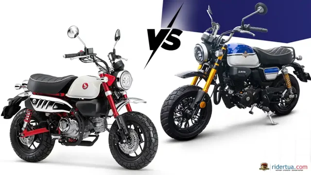 Dua Motor Mini Aveta Marvel 150 vs Honda Monkey 125 Desain Mirip Mesin Lebih Gede!