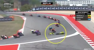 Franco Morbidelli Crash
