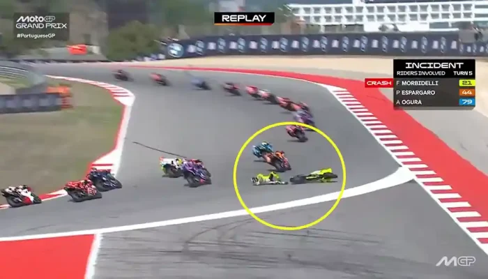 Franco Morbidelli Crash