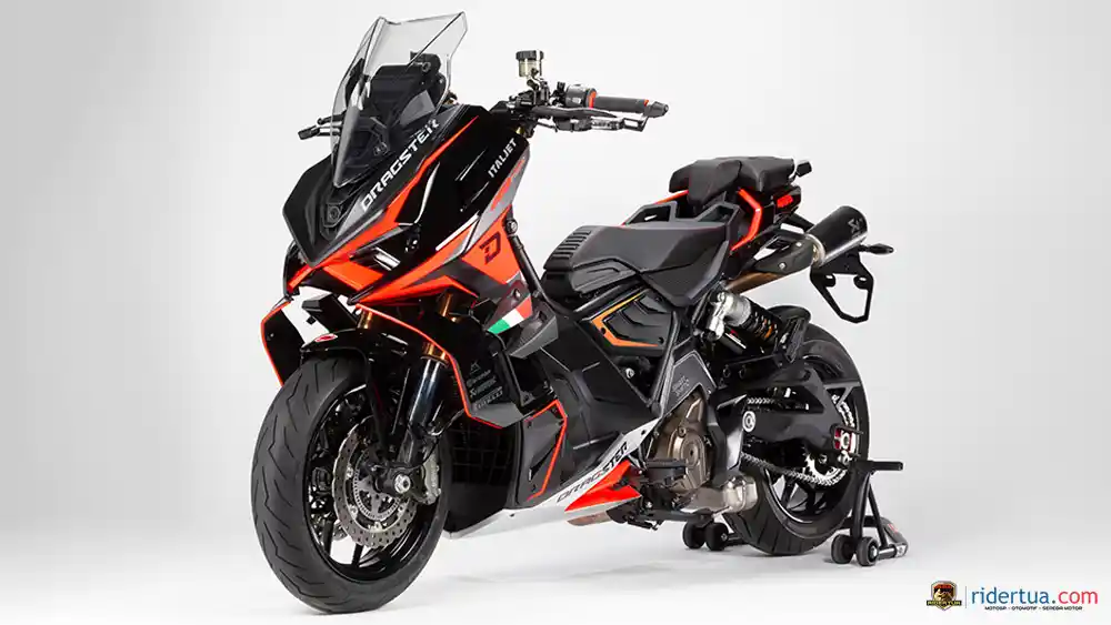 Italjet, Dragster, Italjet Dragster 459 Twin, Dragster 459 Twin, skuter sangar, motor baru