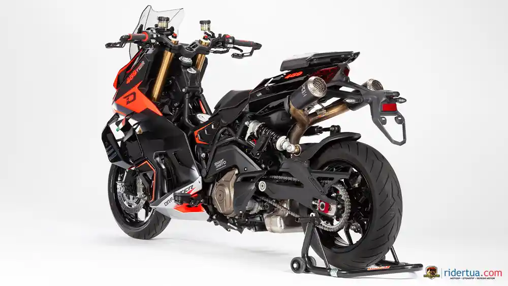 Italjet, Dragster, Italjet Dragster 459 Twin, Dragster 459 Twin, skuter sangar, motor baru