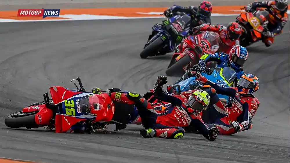 Joan Mir - Luca Marini Crash - Friendly Fire