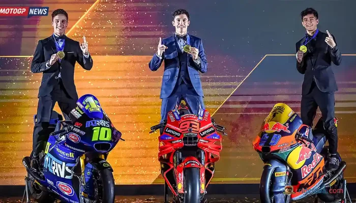 Juara Dunia MotoGP 2025 - Diogo Moreira - Marc Marquez - Jose Antonio Rueda