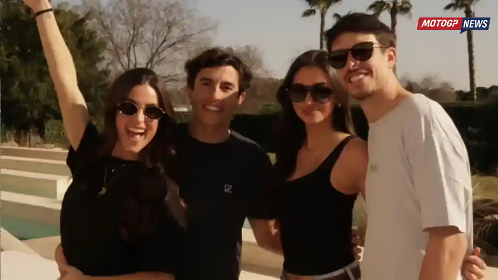 Marc Marquez - Gemma Pinto - Alex Marquez - Gabriela Guzman