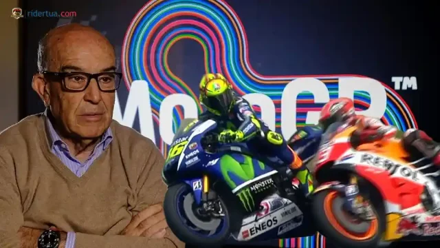 Marc Marquez - Valentino Rossi - Carmelo Ezpeleta Marc Marquez - Valentino Rossi - Carmelo Ezpeleta