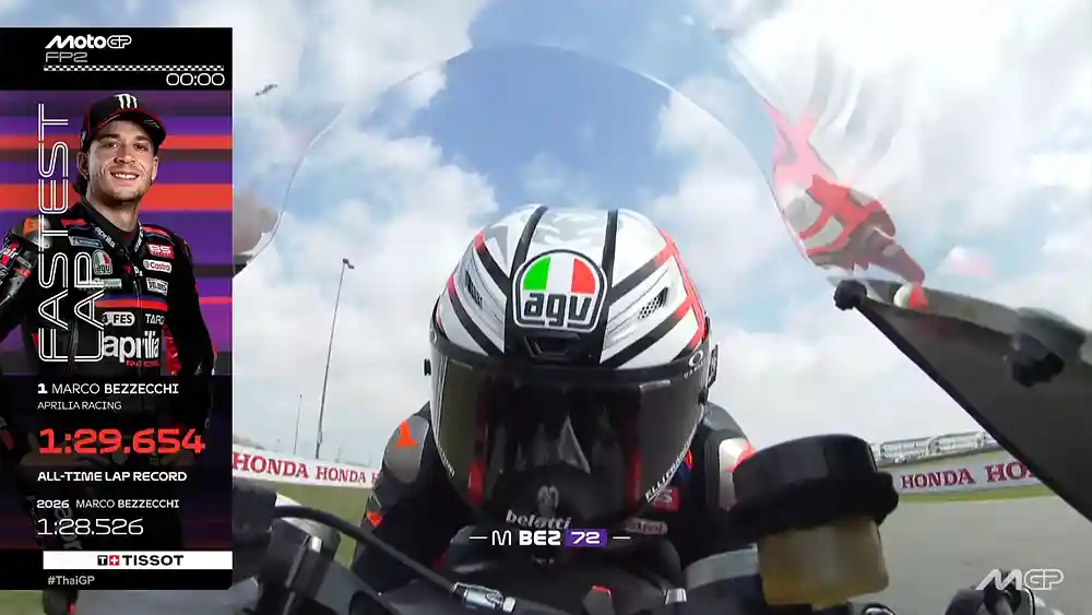 Hasil FP2 MotoGP Thailand 2026 - Marco Bezzecchi