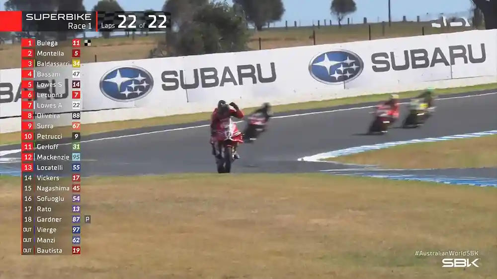 Hasil Race 1 WSBK Australia 2026: Bulega Menang 2 Hasil Race 1 WSBK Australia 2026