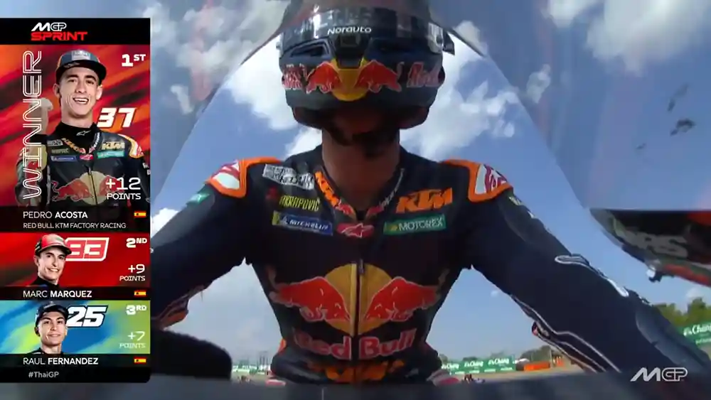 Hasil Sprint Race MotoGP Thailand 2026