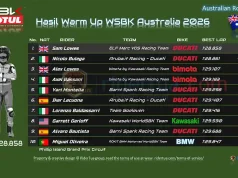 Hasil Warm Up WSBK Australia 2026