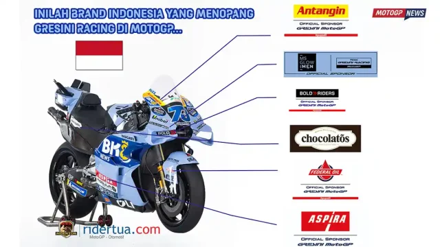 Inilah Brand Indonesia yang Menopang Gresini Racing di MotoGP