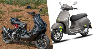 Italjet Dragster 300 vs Vespa GTS 300 Super Tech: Skuter 300cc Italia dengan Karakter Kontras