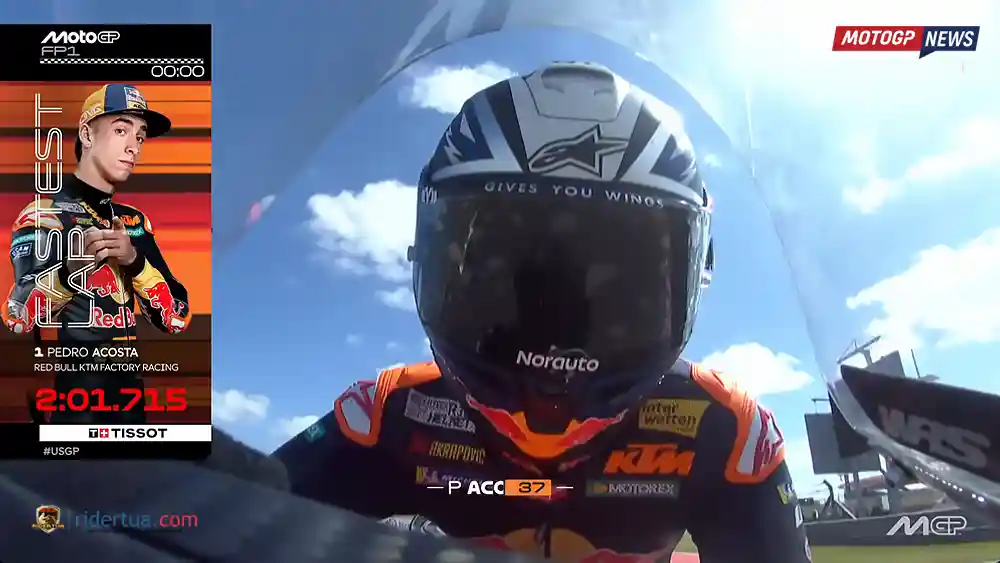 Hasil FP1 MotoGP Amerika 2026 - Pedro Acosta Tercepat