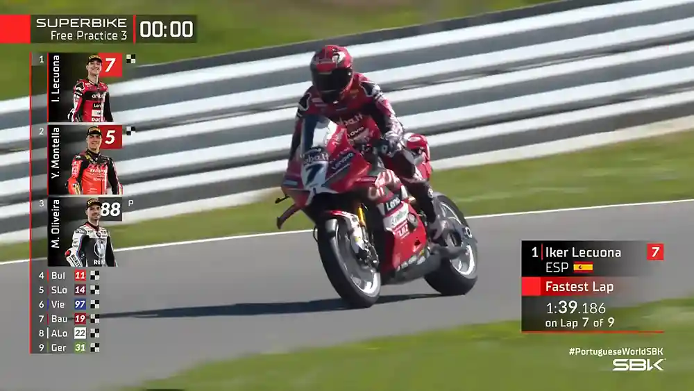 Hasil FP3 WSBK Portugal 2026