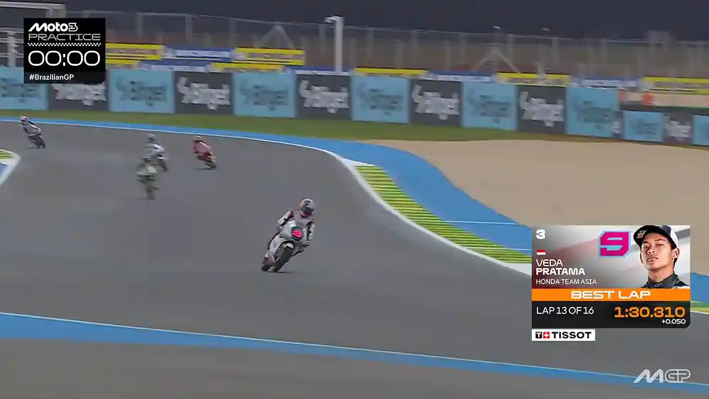 Hasil Practice Moto3 Brasil 2026 - Veda Pratama