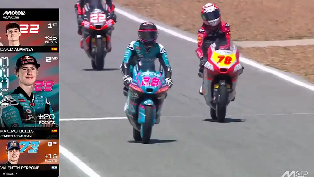 Hasil Race Moto3 Thailand 2026