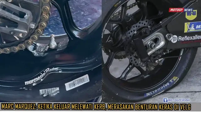 Marc Marquez: Ketika Keluar Melewati Kerb, Saya Langsung Merasakan Benturan Keras di Velg dan Ban Belakang Langsung Meledak