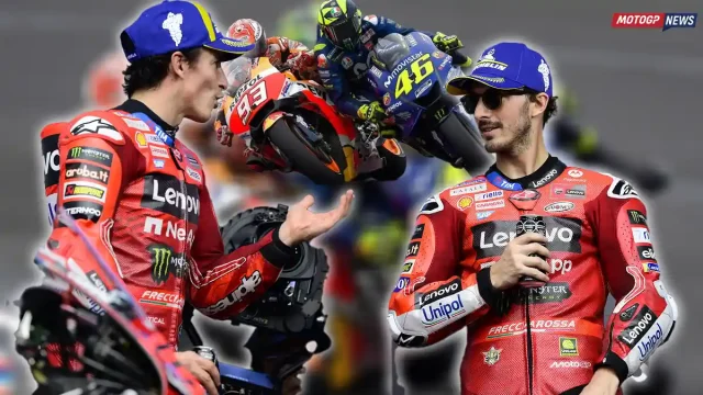 Marc Marquez - Pecco Bagnaia - Valentino Rossi