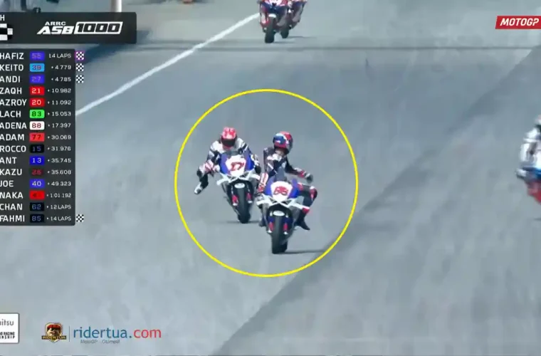 Hafizh Syahrin hampir ditabrak Andi Gilang