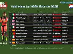 Hasil Warm Up WSBK Belanda 2026