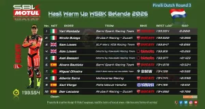 Hasil Warm Up WSBK Belanda 2026