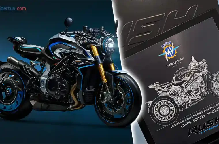 Garang Tenaga Buas! MV Agusta Rush Titanio Hypernaked Eksotis Terbatas