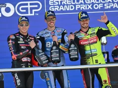 Podium Jerez 2026- Alex Marquez - Marco Bezzecchi - Fabio Di Giannantonio