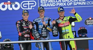 Podium Jerez 2026- Alex Marquez - Marco Bezzecchi - Fabio Di Giannantonio