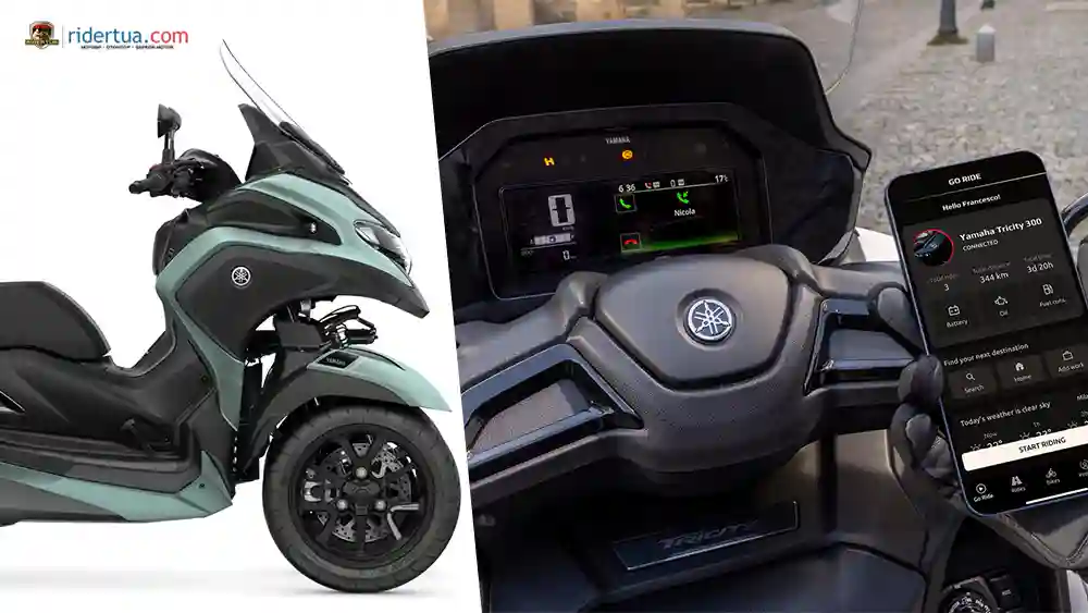 Yamaha Tricity 300 vs Piaggio MP3 310: Matik Beroda Tiga Eropa yang Sengit! 3 Yamaha, Tricity 300, Yamaha Tricity 300, Tricity, motor roda tiga, airbag