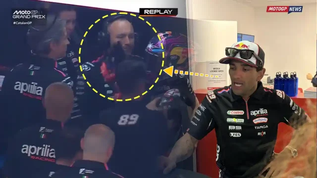 Emosi Memuncak - Kericuhan di Garasi Aprilia - Jorge Martin Mendorong Paolo Bonora (Manajer Tim Aprilia) di GP Catalunya 2026