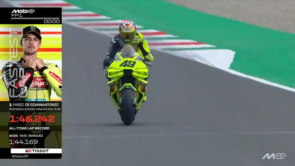 Hasil FP1 MotoGP Italia 2026