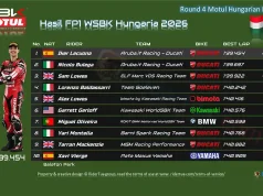Hasil FP1 WSBK Hungaria 2026