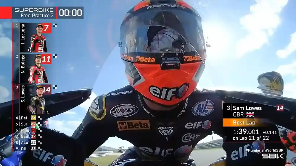 Hasil FP2 WSBK Hungaria 2026 - Sam Lowes P-3