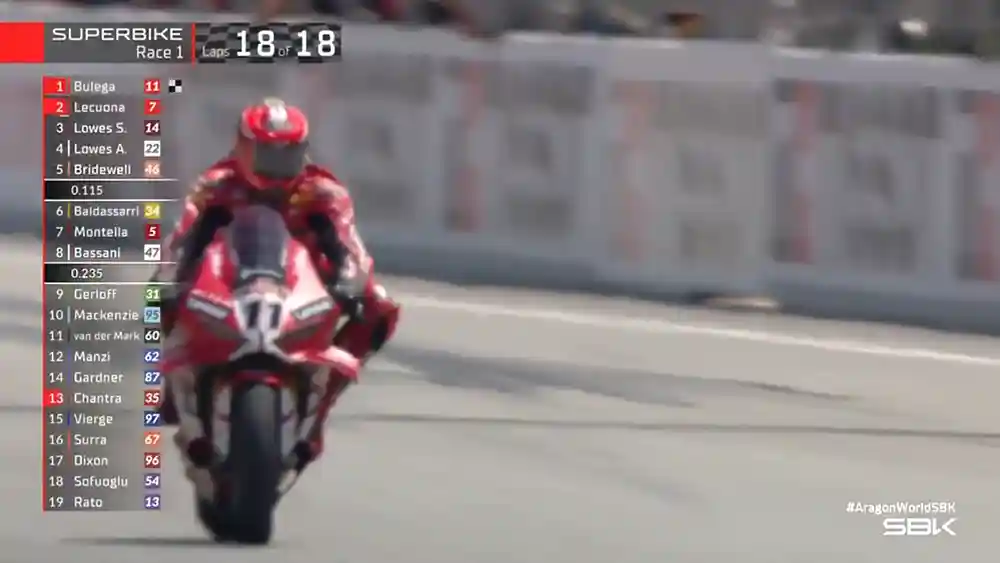 Hasil Race 1 WSBK Aragon 2026